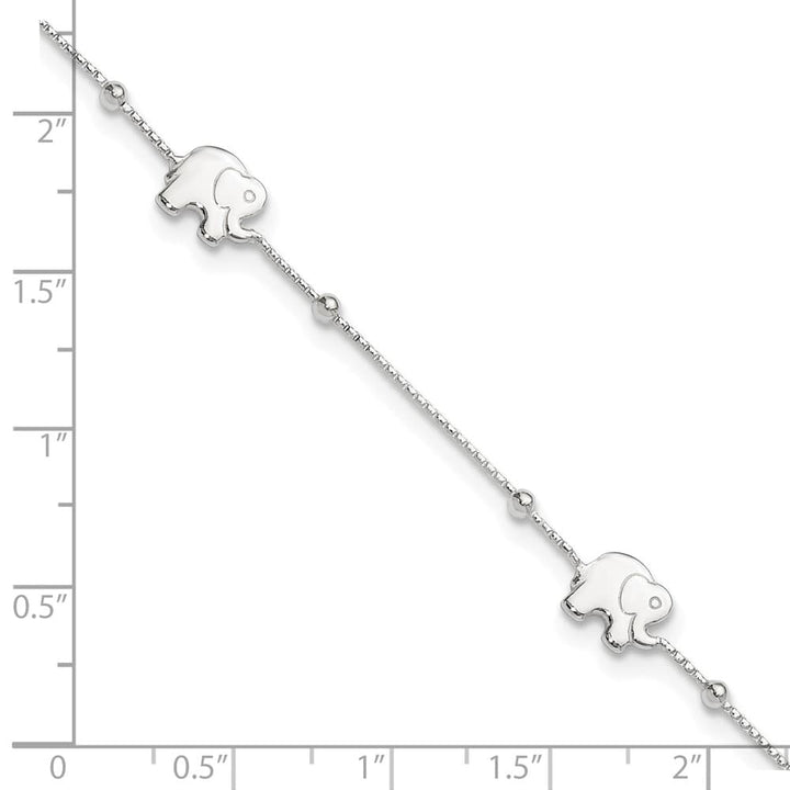 Sterling Silver Elephant Anklet
