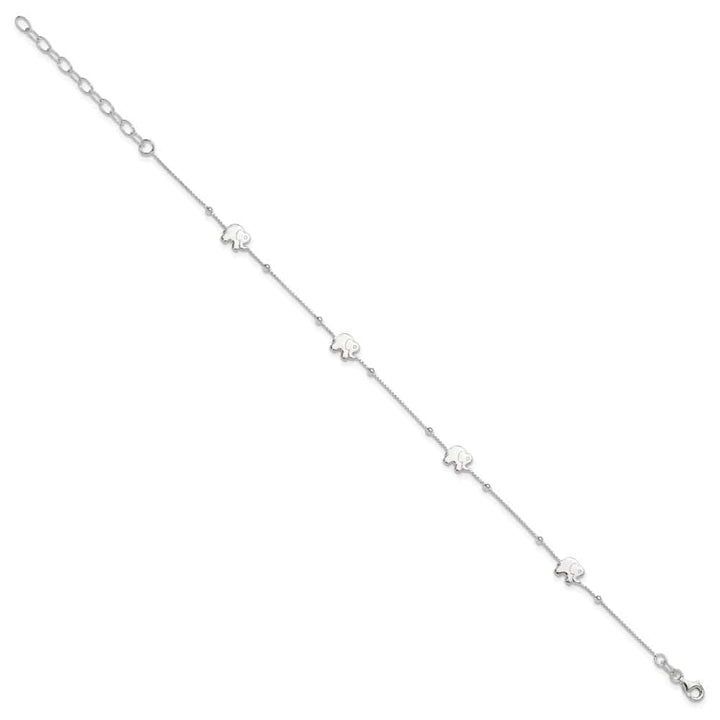 Sterling Silver Elephant Anklet