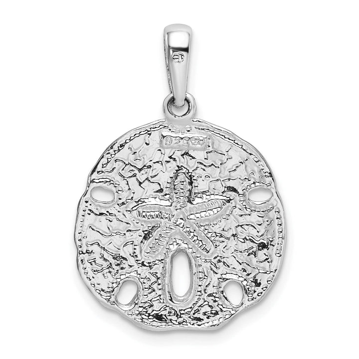 Sterling Silver Enameled Sand Dollar Pendant