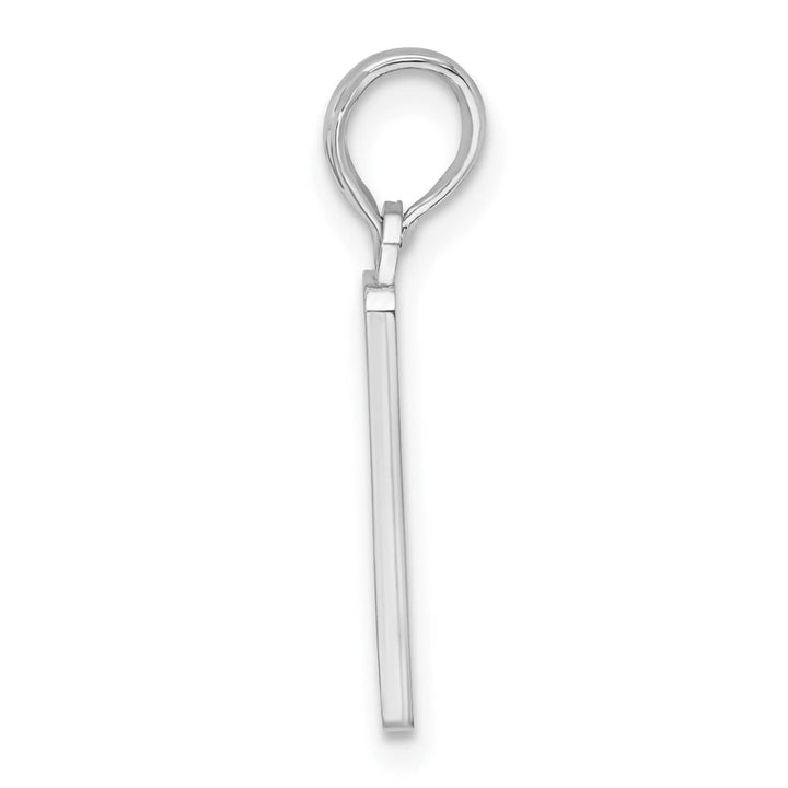 Sterling Silver Enameled Small Key West Mile 0 Pendant