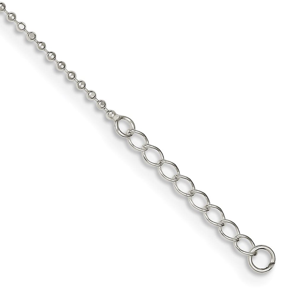 Sterling Silver Faith Letters Anklet