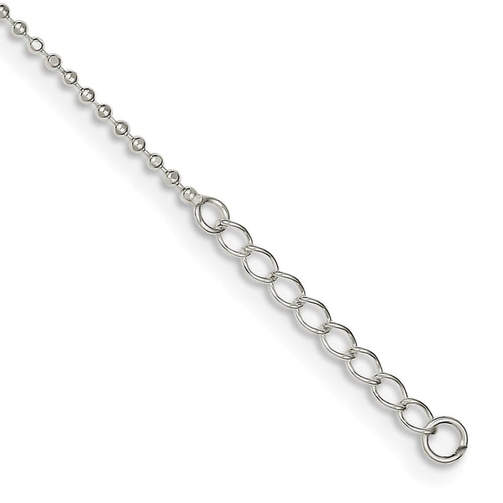 Sterling Silver Faith Letters Anklet