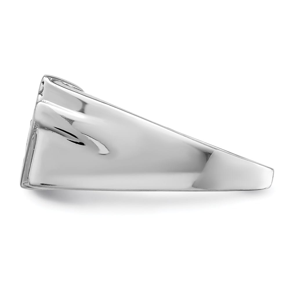 Sterling Silver Fancy CZ Men's Ring