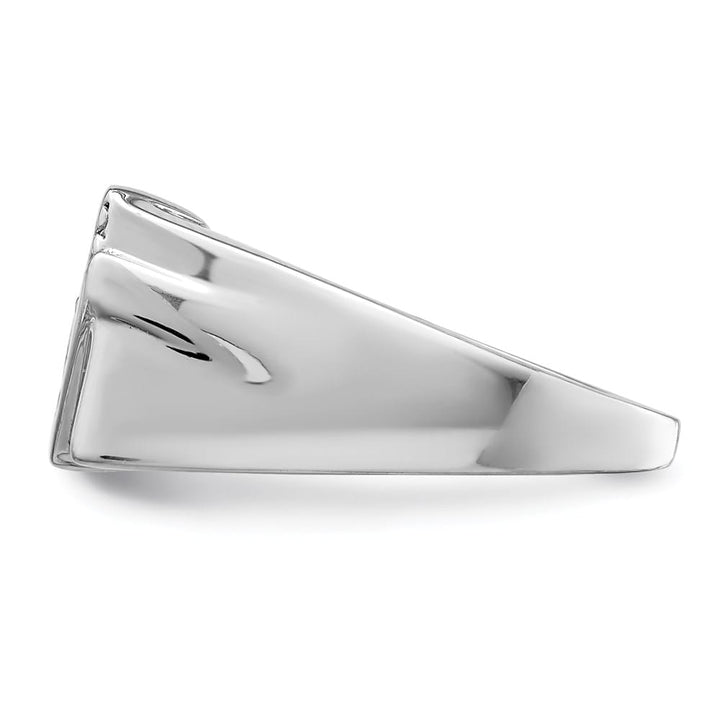 Sterling Silver Fancy CZ Men's Ring