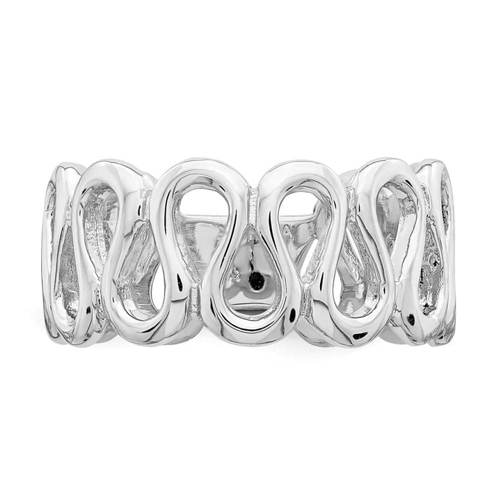 Sterling Silver Fancy Swirls Band