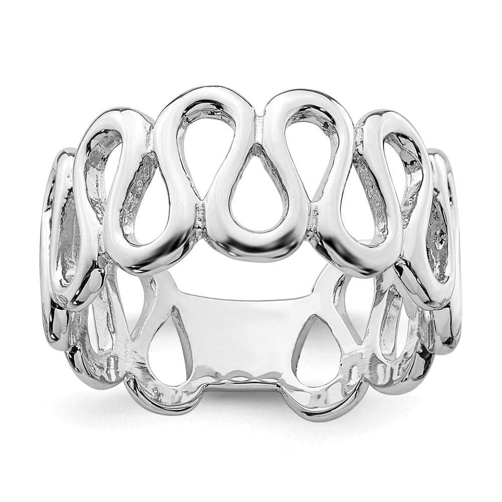 Sterling Silver Fancy Swirls Band