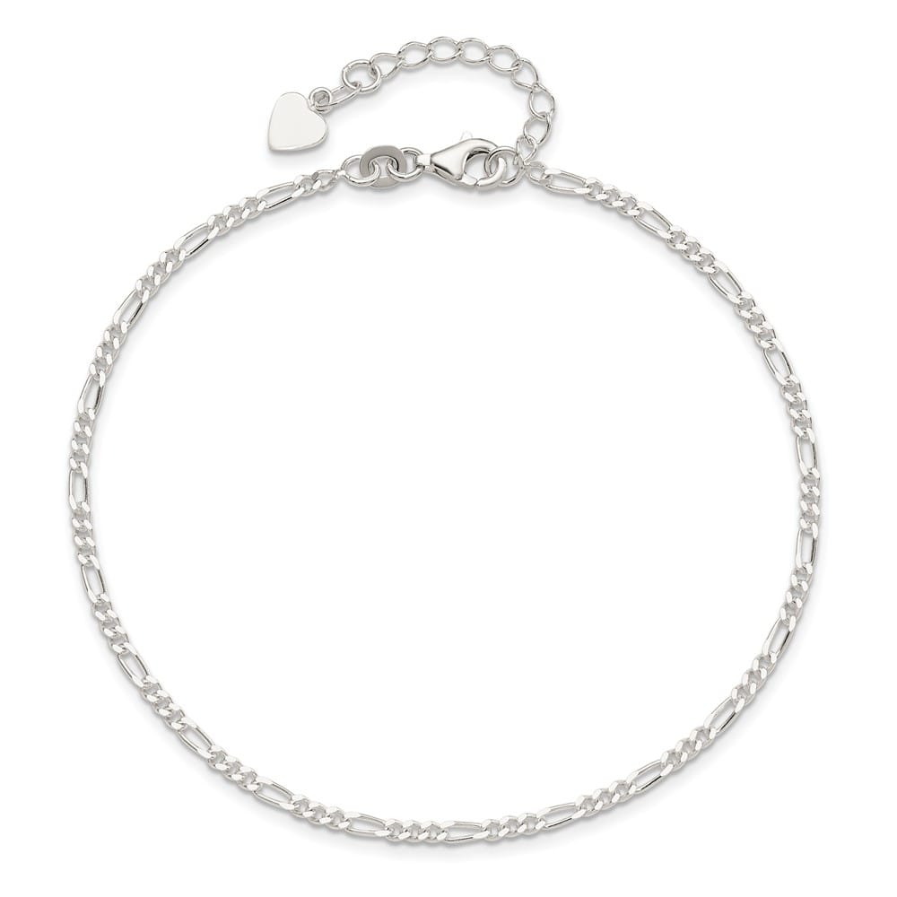 Sterling Silver Figaro 2.2 mm Anklet