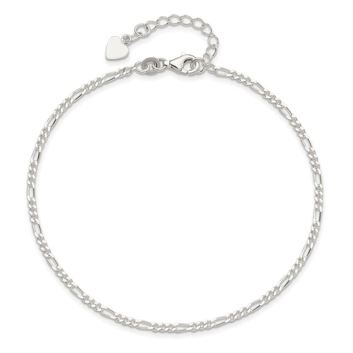 Sterling Silver Figaro 2.2 mm Anklet
