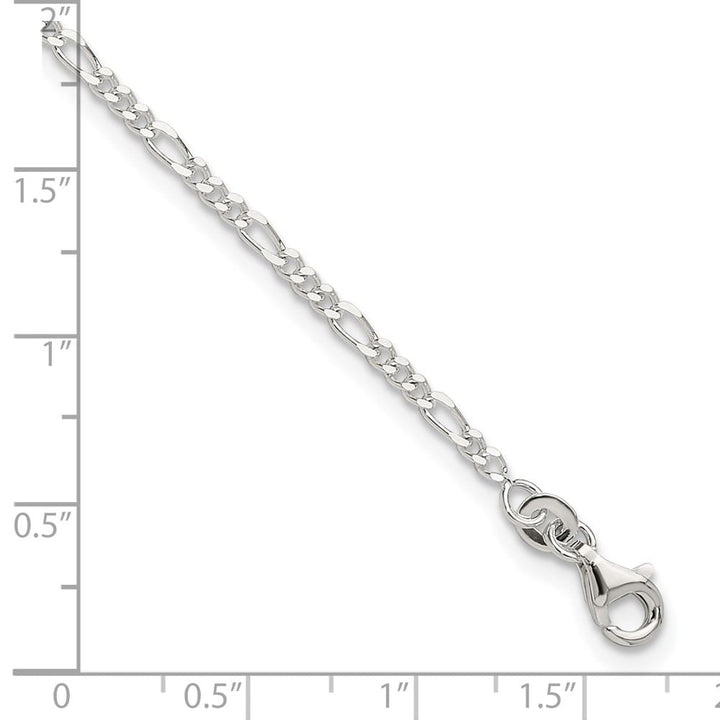 Sterling Silver Figaro 2.2 mm Anklet