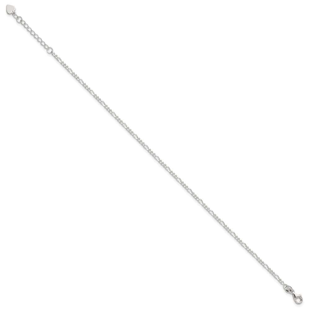 Sterling Silver Figaro 2.2 mm Anklet