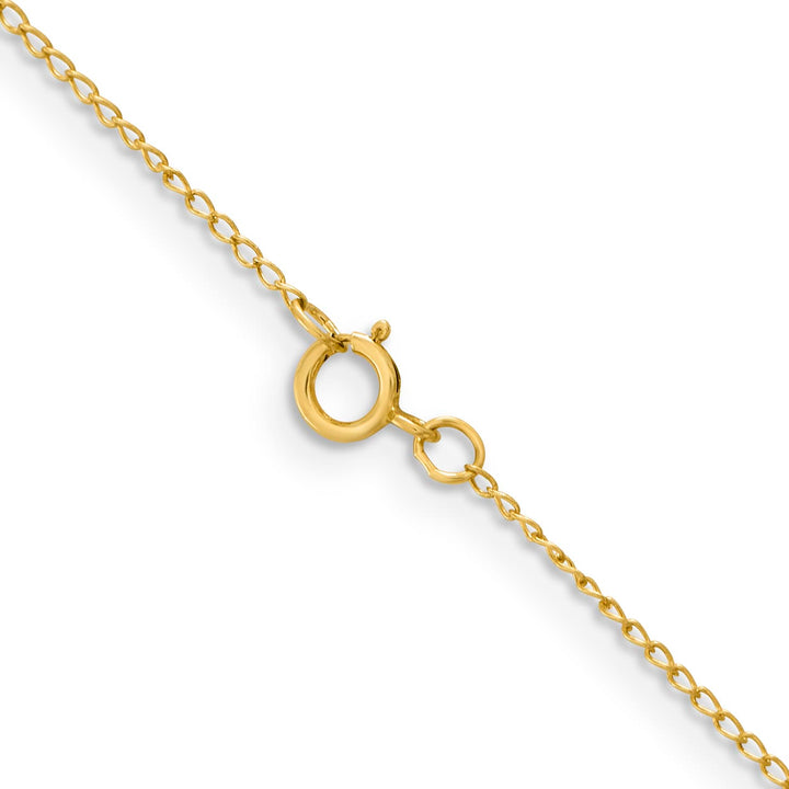 Sterling Silver Flash Gold Finish Curb Chain