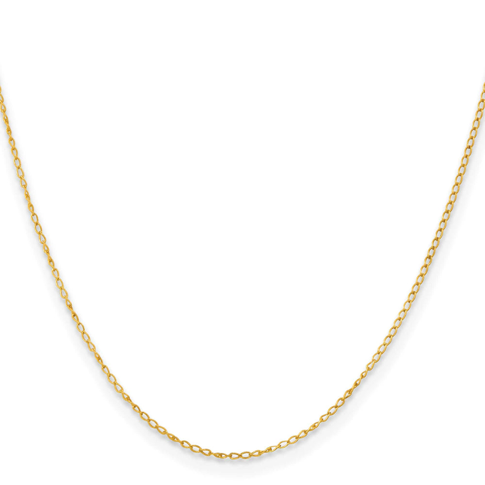 Sterling Silver Flash Gold Finish Curb Chain