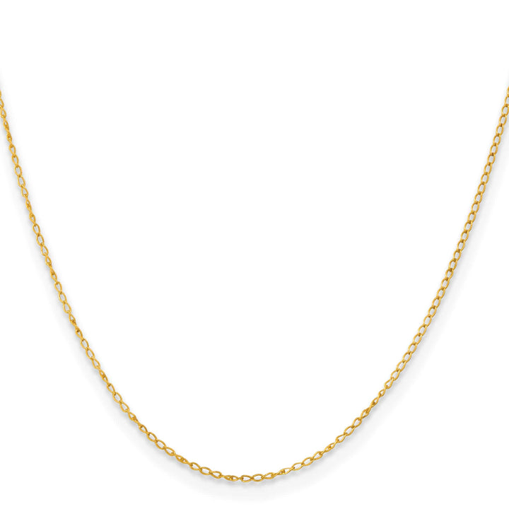 Sterling Silver Flash Gold Finish Curb Chain