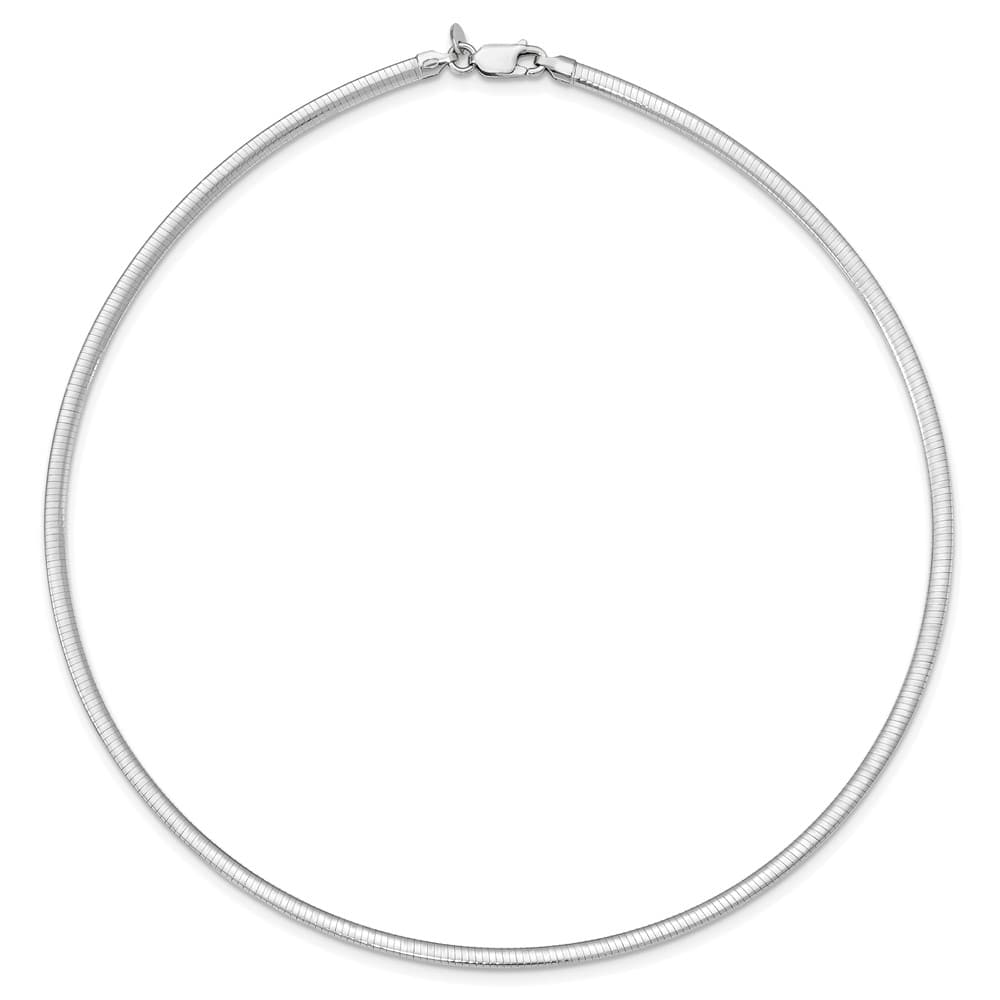 Sterling Silver Flash Polished Reversible 3mm Cubetto Chain