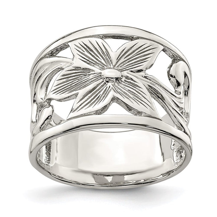 Sterling Silver Flower Ring Stock Size 7 Ring Are Refundable