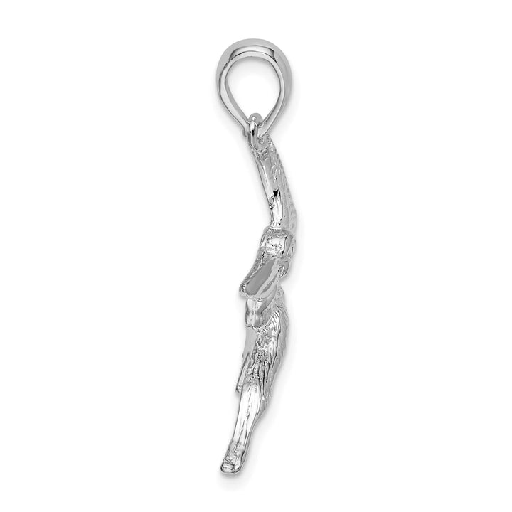 Sterling Silver Flying Pelican Pendant