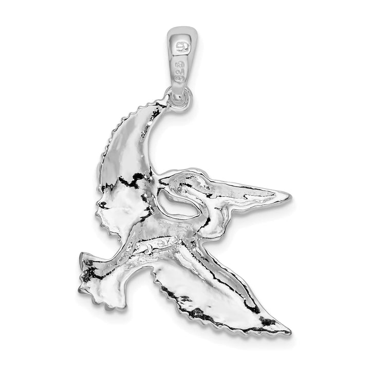 Sterling Silver Flying Pelican Pendant