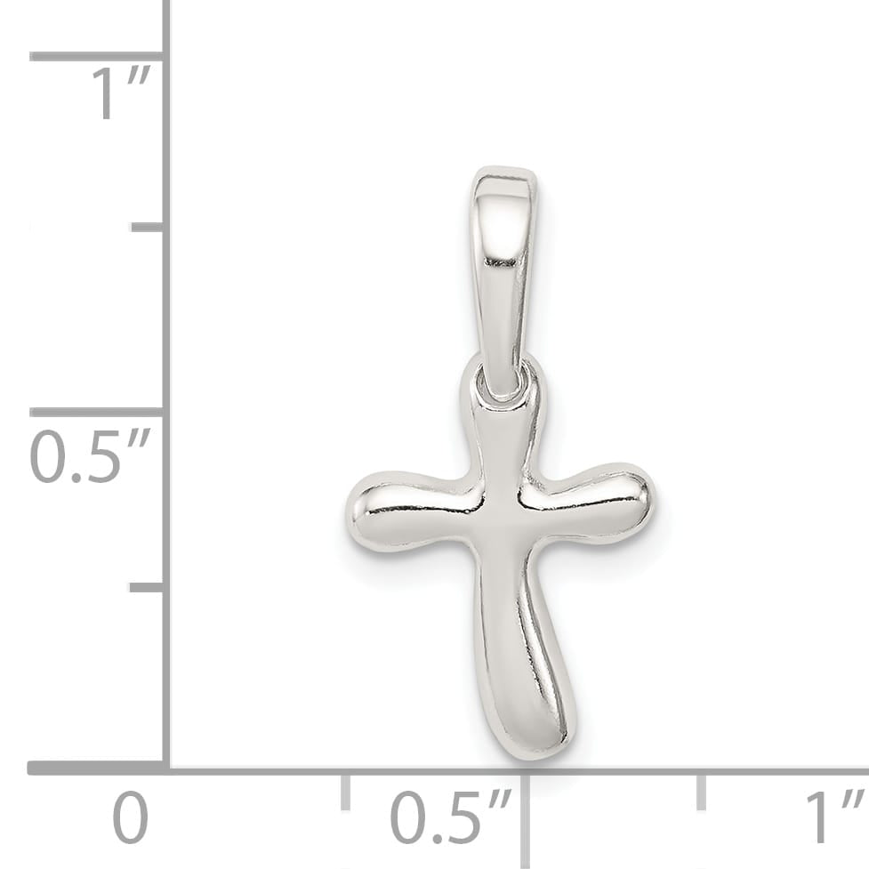 Sterling Silver Freeform Cross Charm