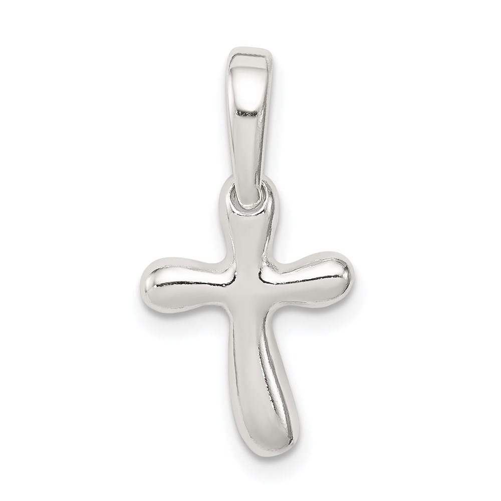 Sterling Silver Freeform Cross Charm