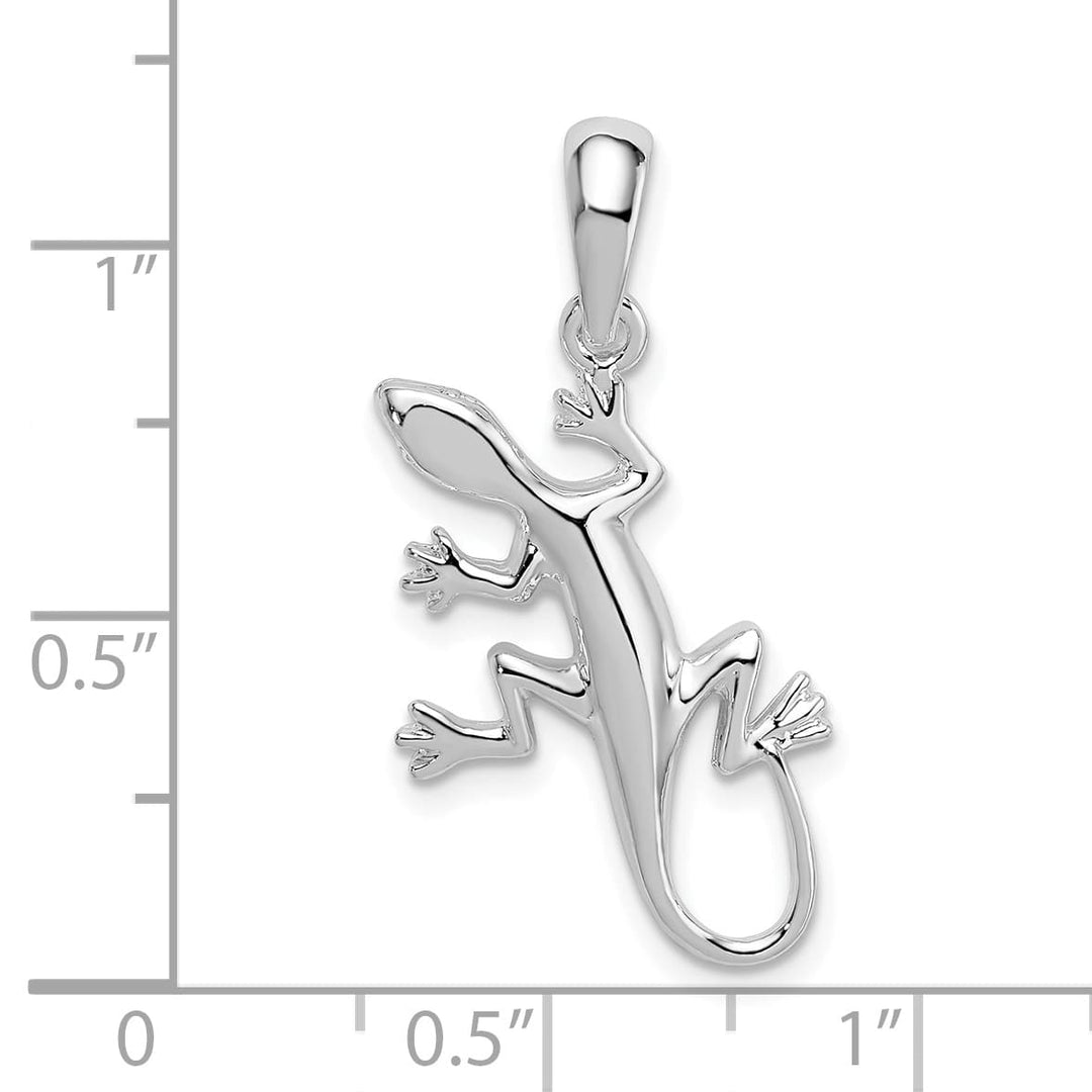 Sterling Silver Gecko Pendant