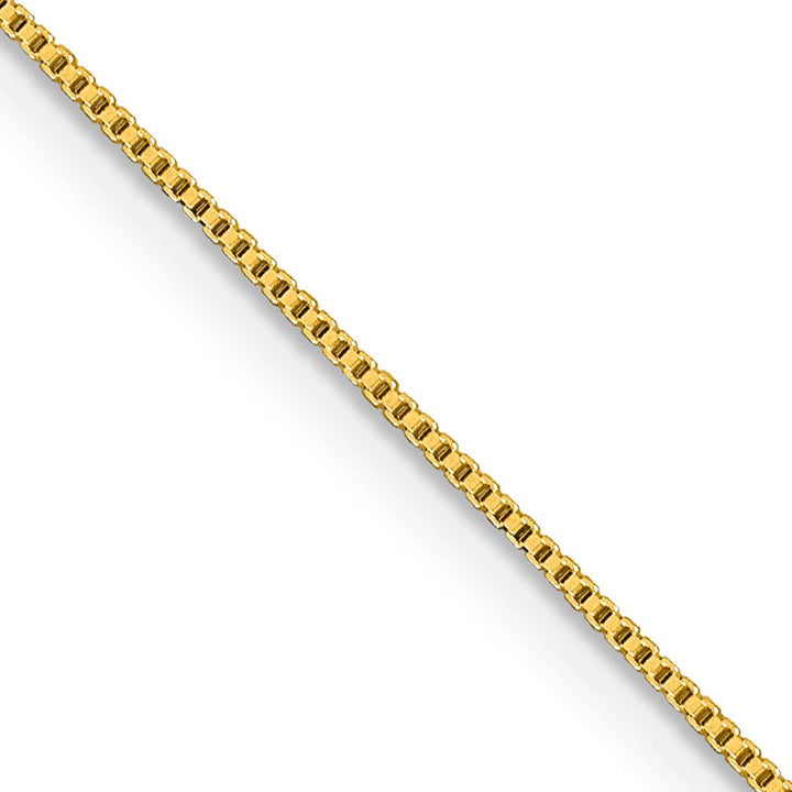 Sterling Silver Gold Finish .8mm Box Chain