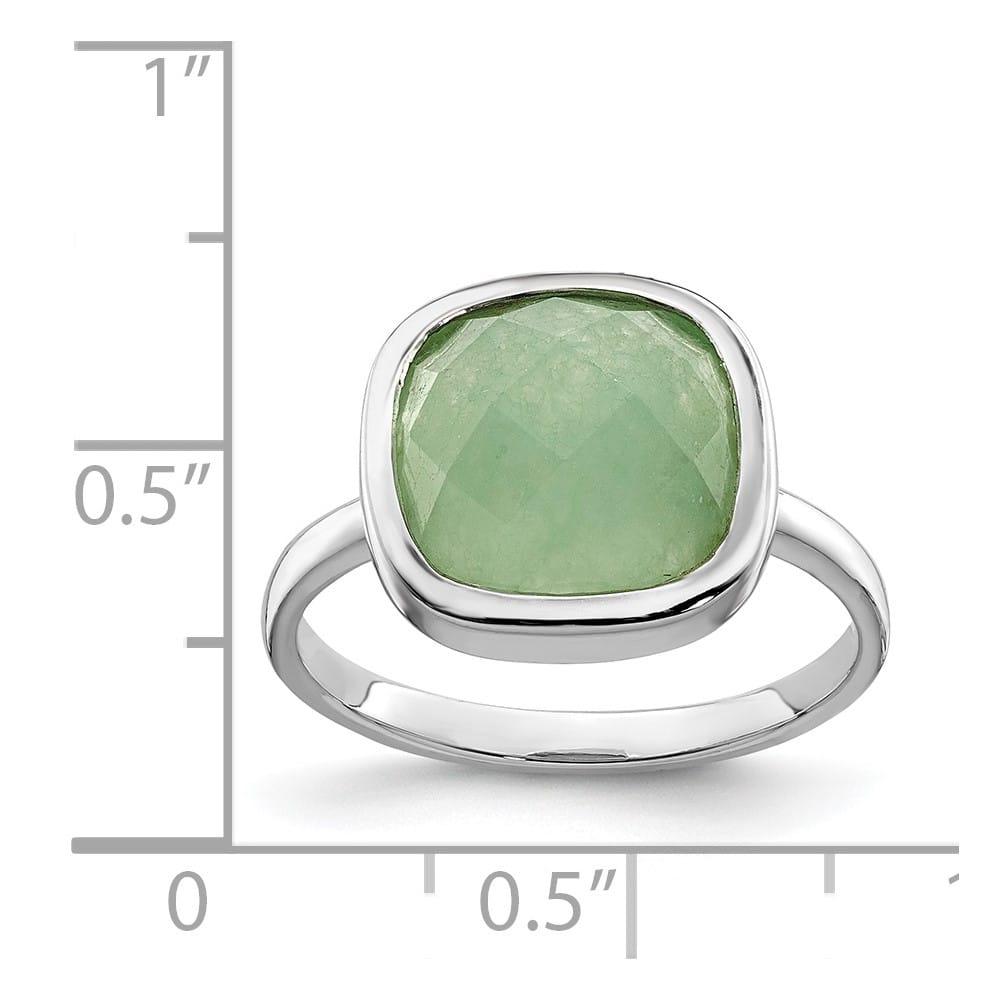 Sterling Silver Green CZ Ring