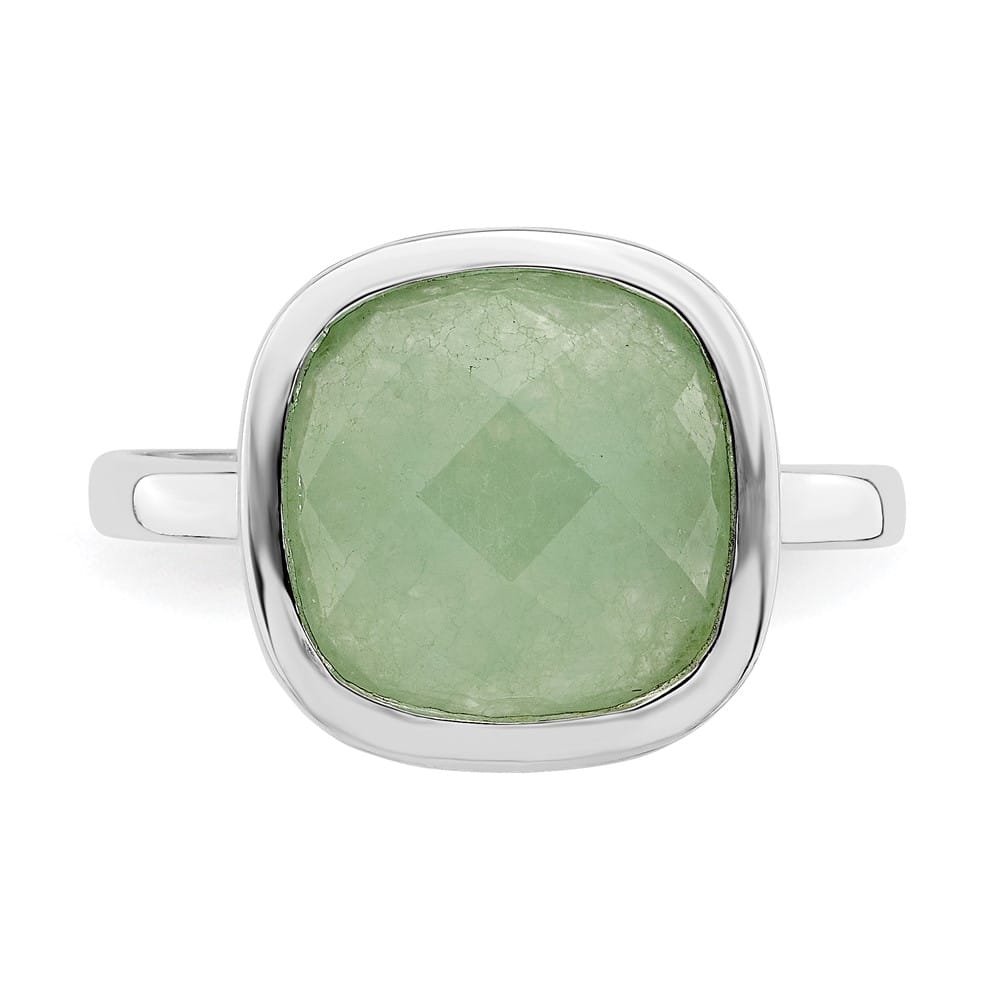 Sterling Silver Green CZ Ring