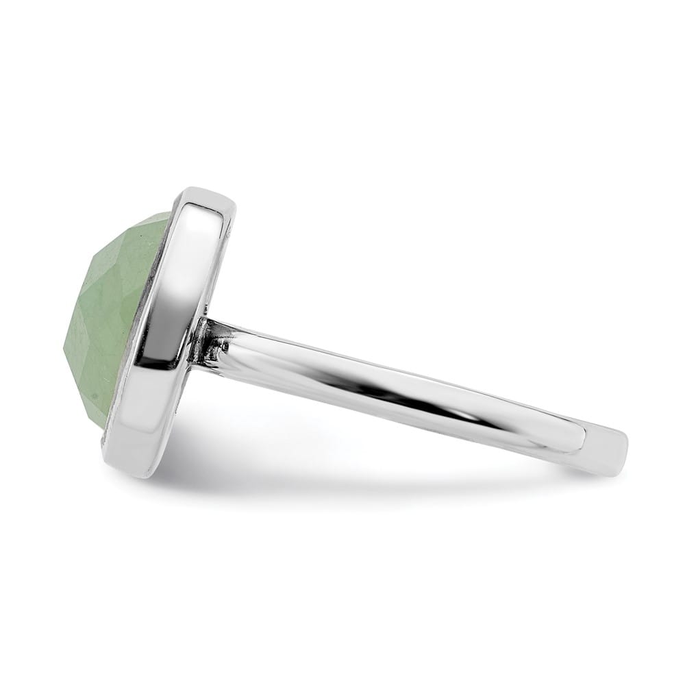 Sterling Silver Green CZ Ring