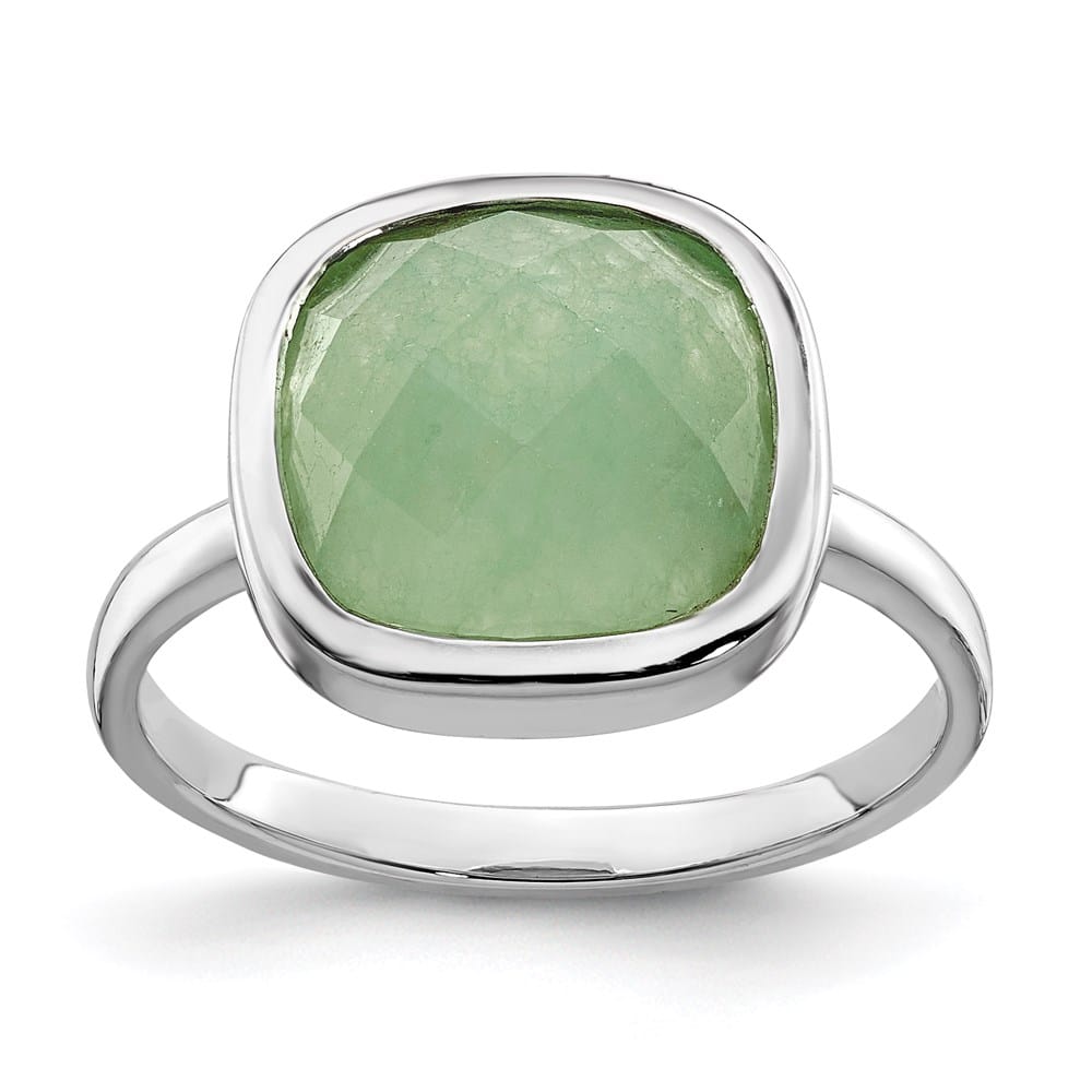 Sterling Silver Green CZ Ring