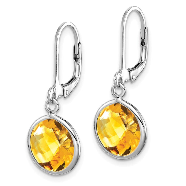 Sterling Silver Green Earrings, view 10 of 16