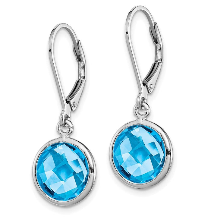 Sterling Silver Green Earrings, view 6 of 16