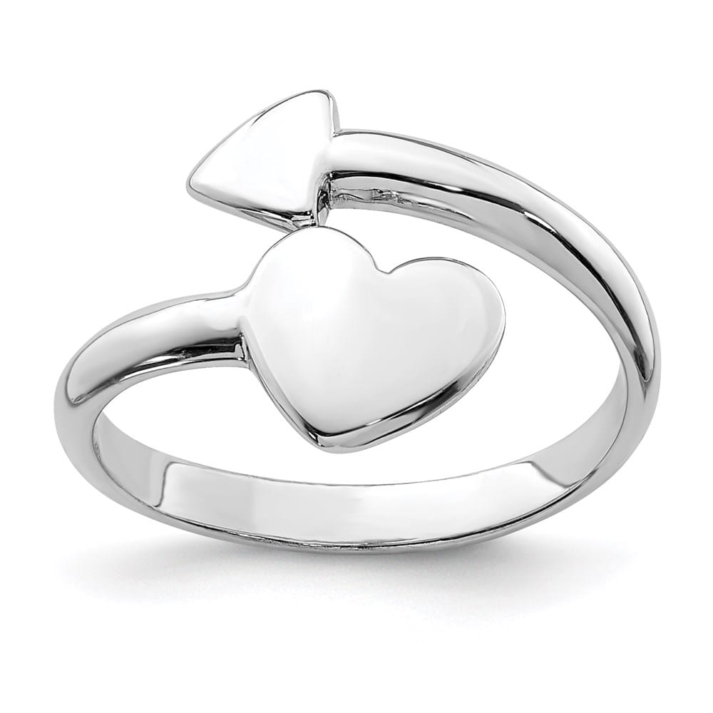 Sterling Silver Heart with Arrow Toe Ring