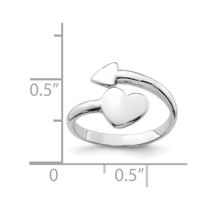 Sterling Silver Heart with Arrow Toe Ring