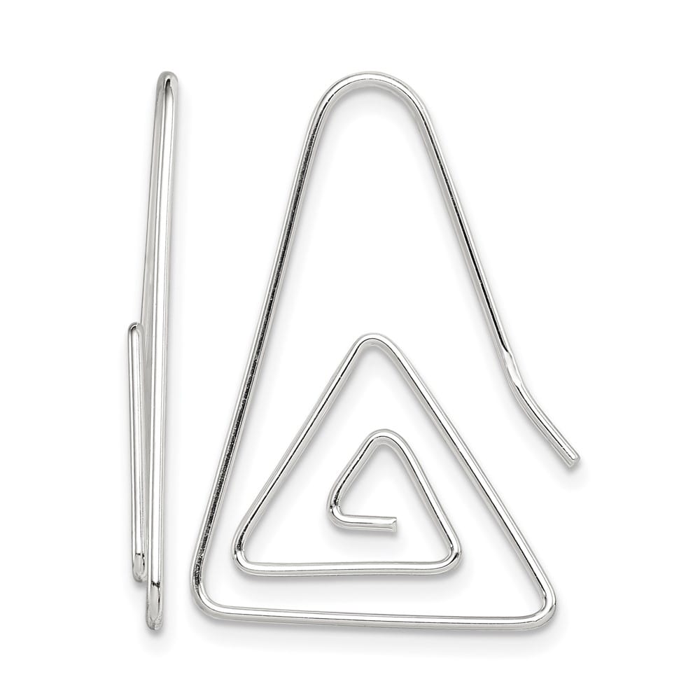 Sterling Silver Hook Triangle Earrings, view 1 of 4