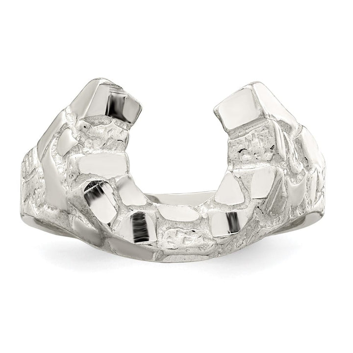 Sterling Silver Horseshoe Men's Ring