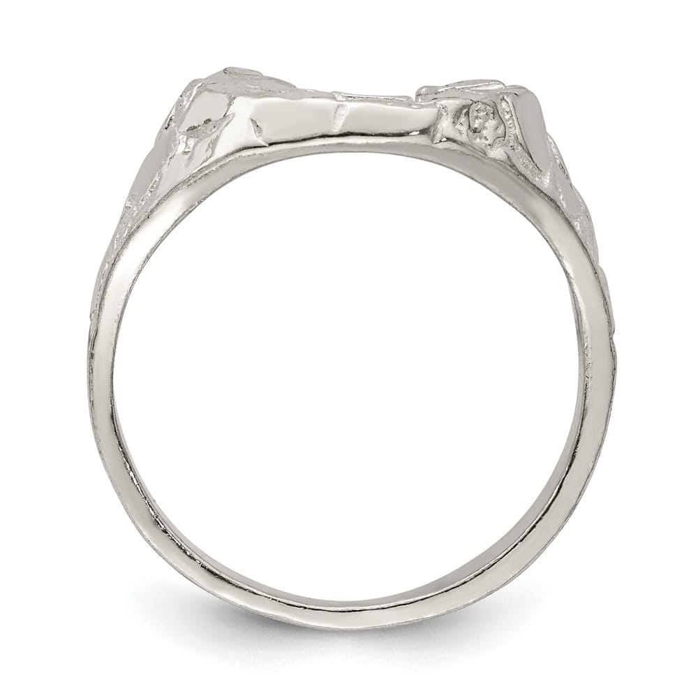 Sterling Silver Horseshoe Men's Ring