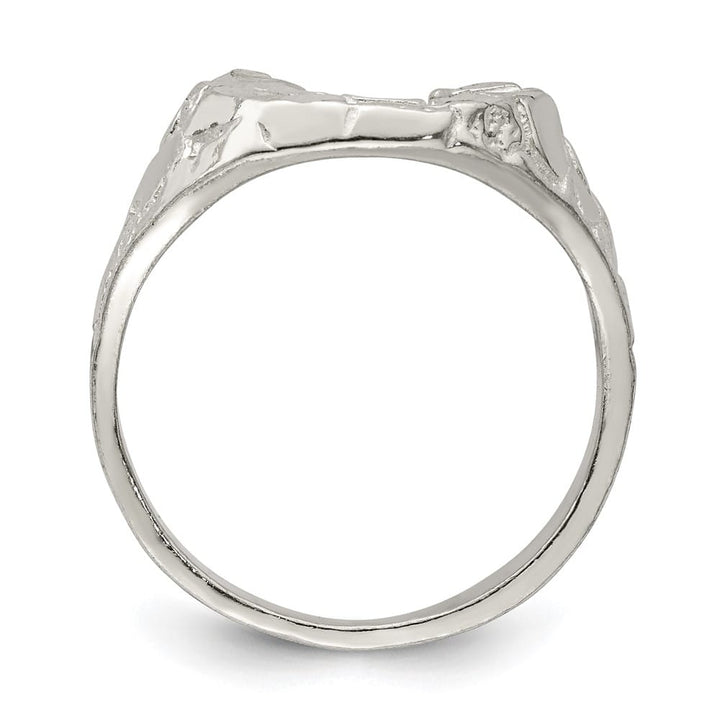 Sterling Silver Horseshoe Men's Ring