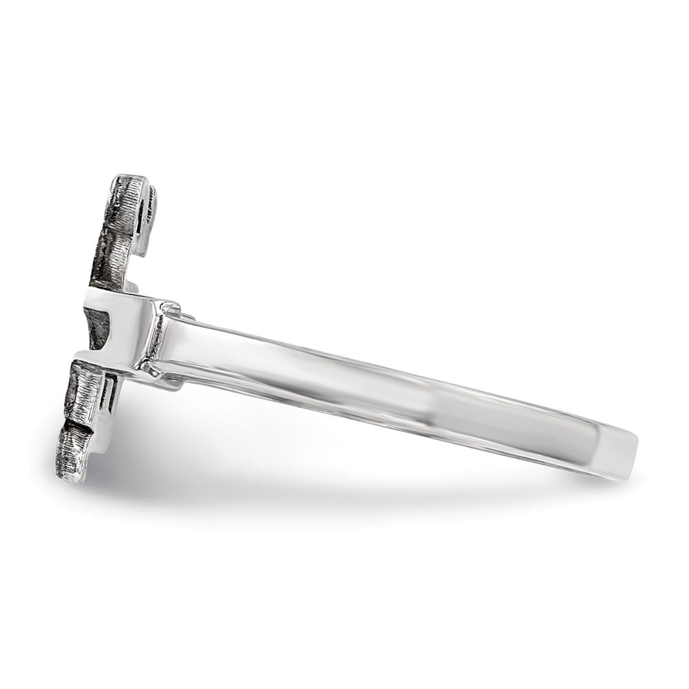 Sterling Silver Jesus Cross Ring