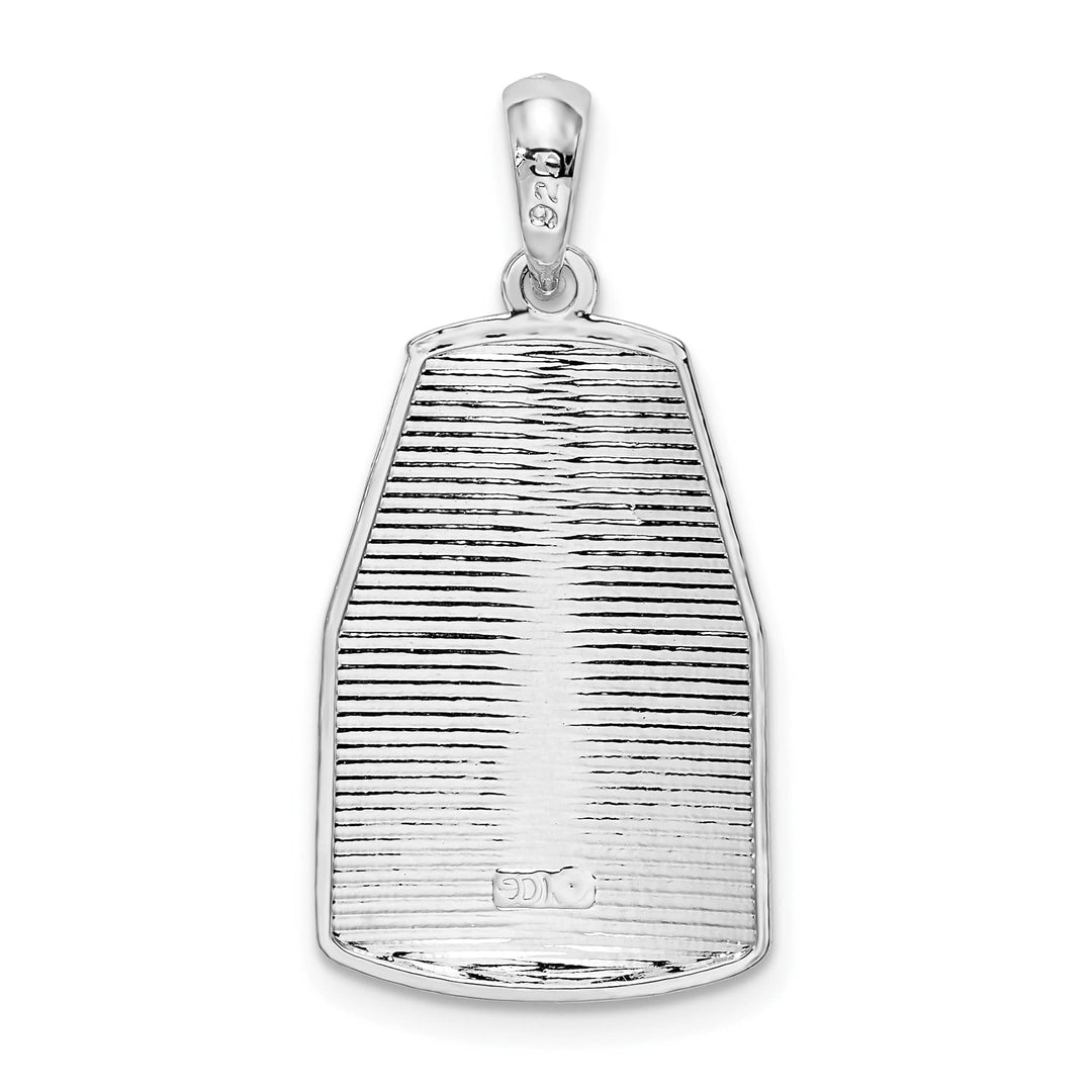 Sterling Silver Large Key West USA Pendant