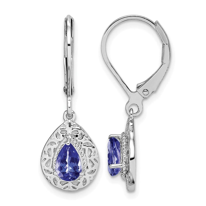 Sterling Silver Lever Back Earrings, view 17 of 20