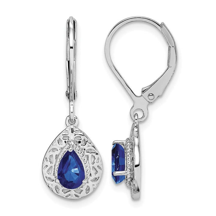 Sterling Silver Lever Back Earrings, view 13 of 20