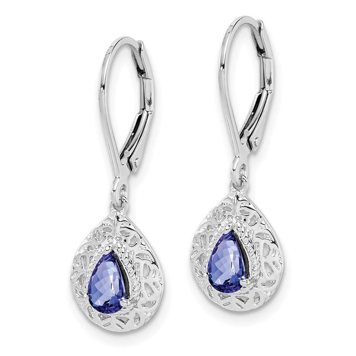Sterling Silver Lever Back Earrings, view 18 of 20