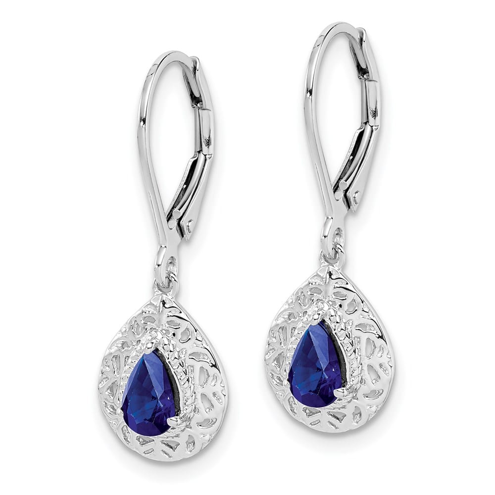 Sterling Silver Lever Back Earrings, view 14 of 20