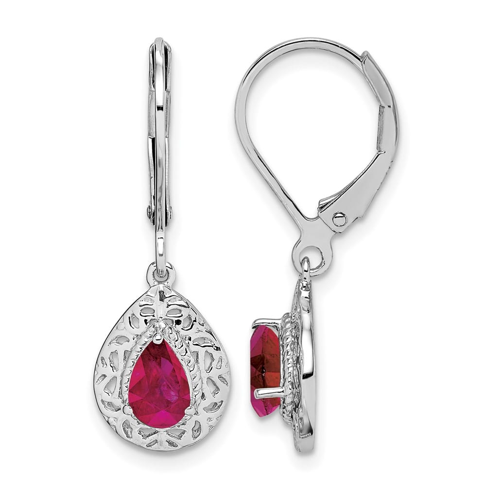 Sterling Silver Lever Back Earrings, view 9 of 20