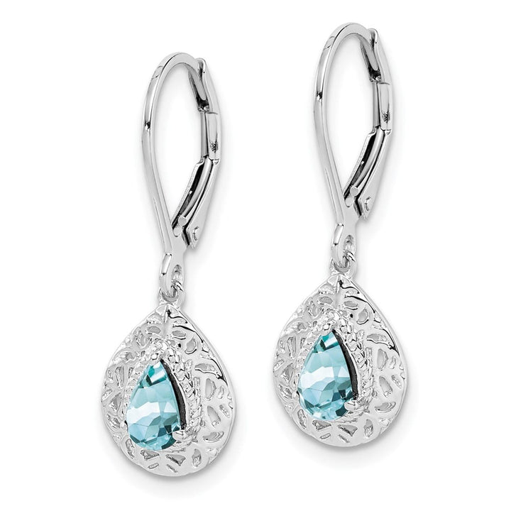 Sterling Silver Lever Back Earrings, view 2 of 20