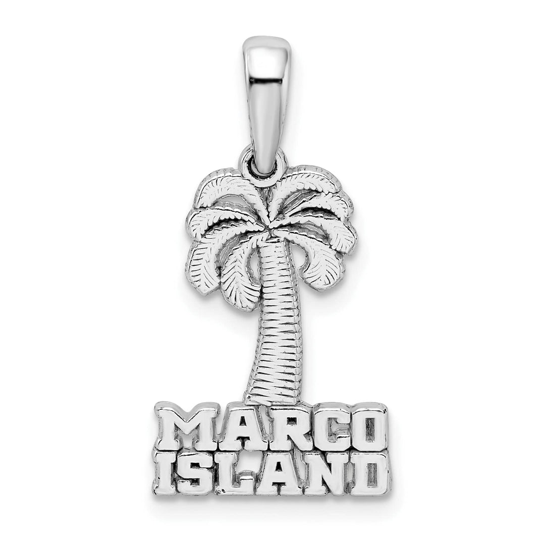 Sterling Silver Marco Island Palm Tree Pendant