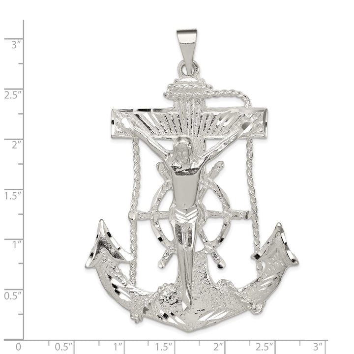 Sterling Silver Mariner Cross Pendant