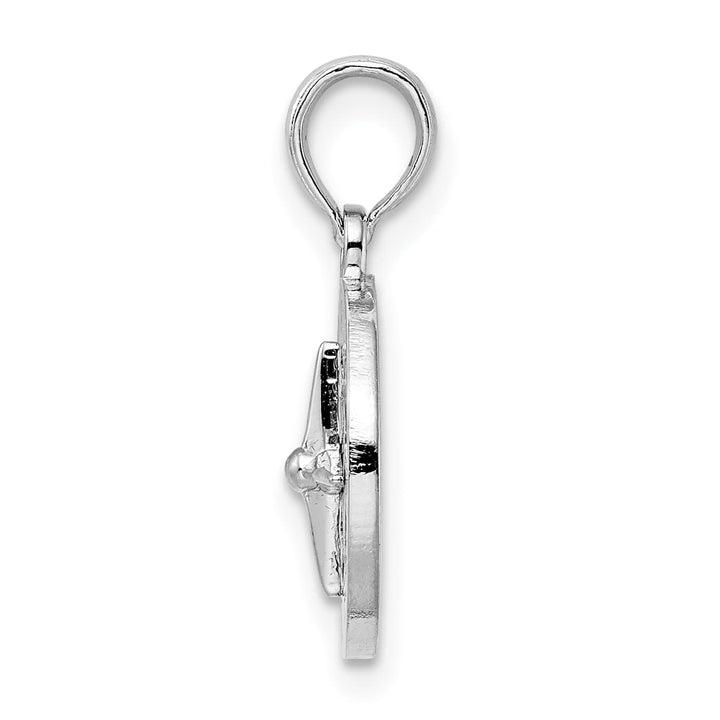 Sterling Silver Mini Compass Pendant