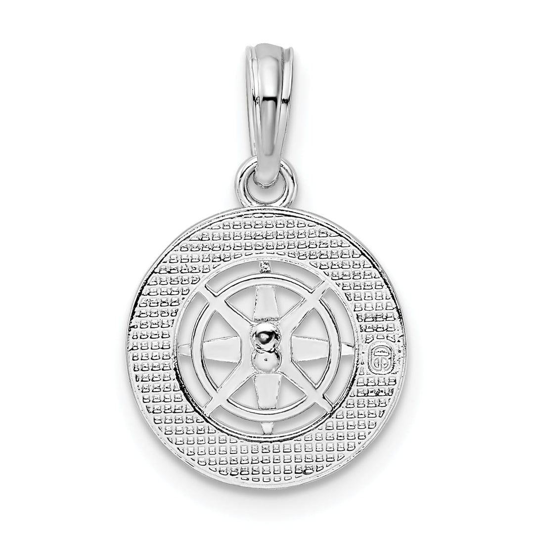 Sterling Silver Mini Compass Pendant