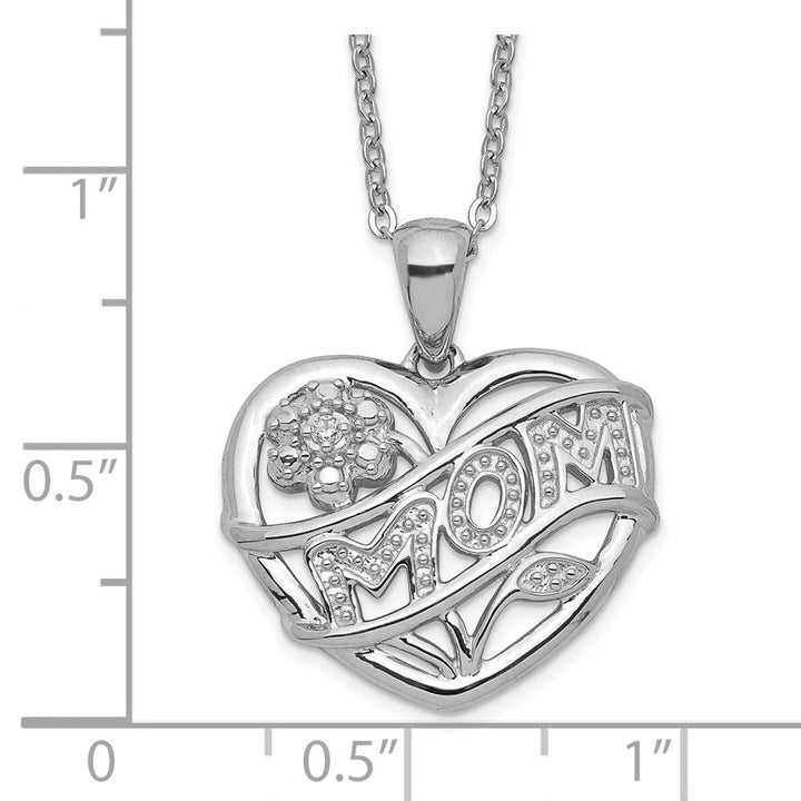 Sterling Silver MOM Necklace